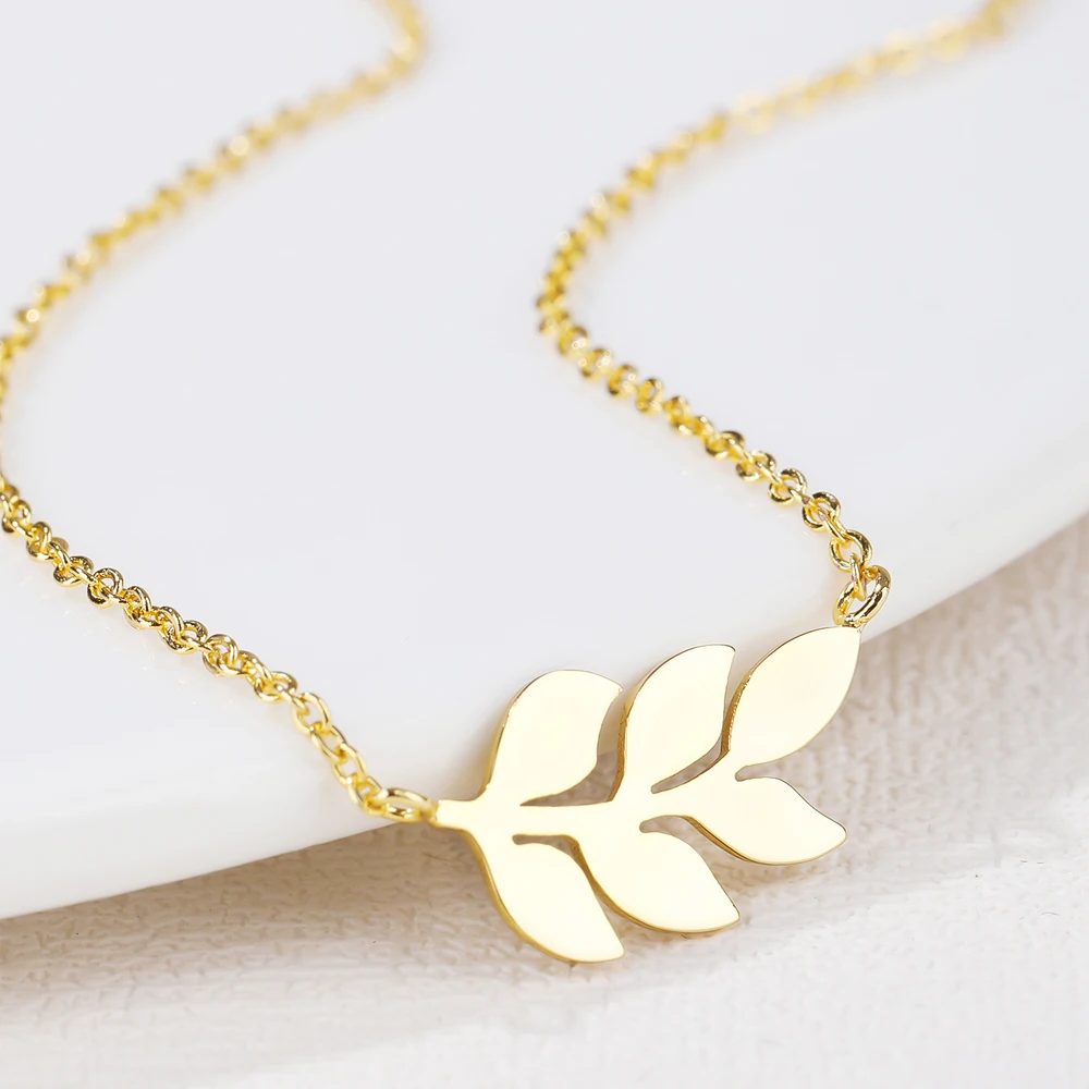 

Fashion Necklaces Simple Leaf Pendant Choker Chain Fashion Necklace For Women Jewelry Party Girls Friends Gifts