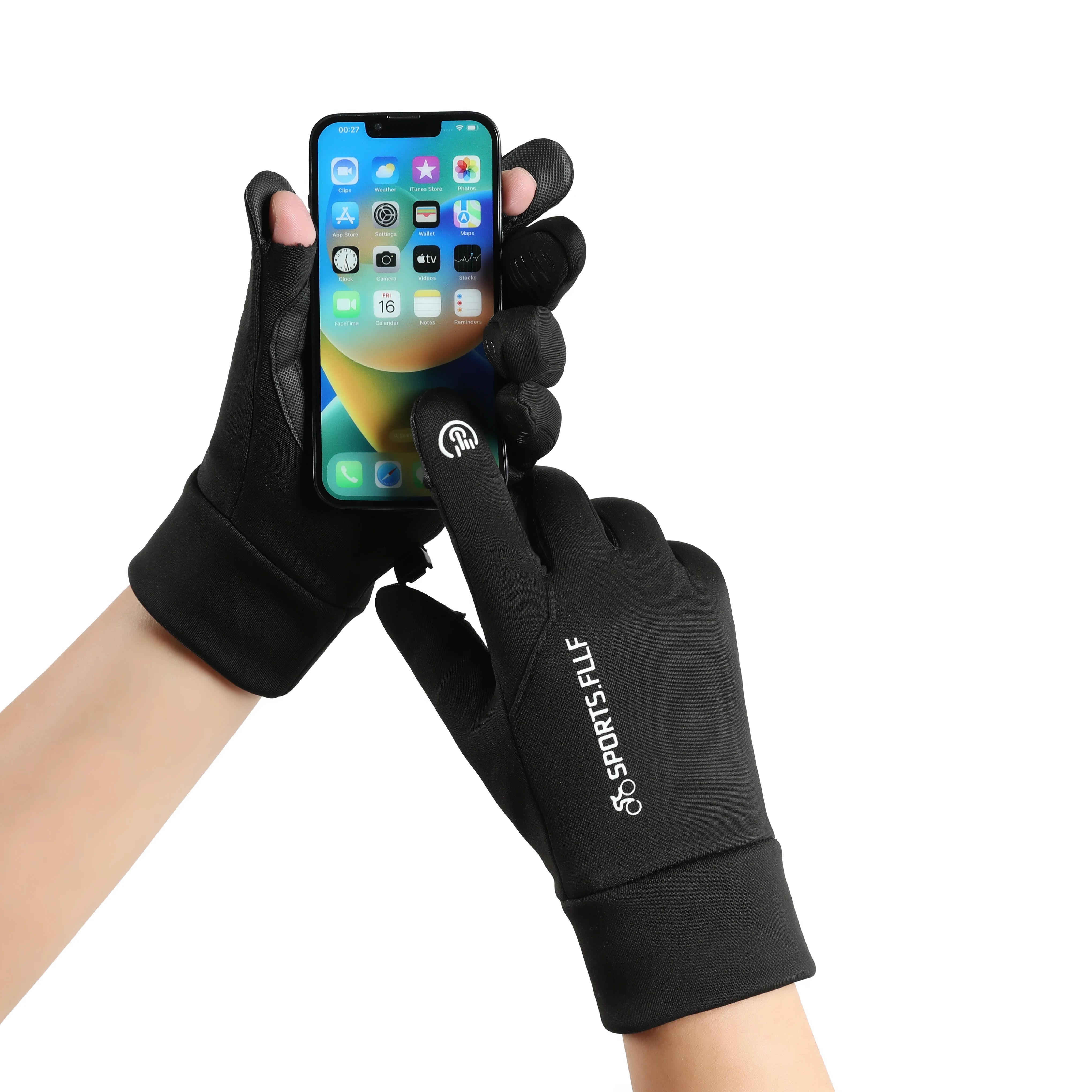 Зимние Перчатки Унисекс Для Бега Мягкие Нескользящие Теплые Спортивные Варежки