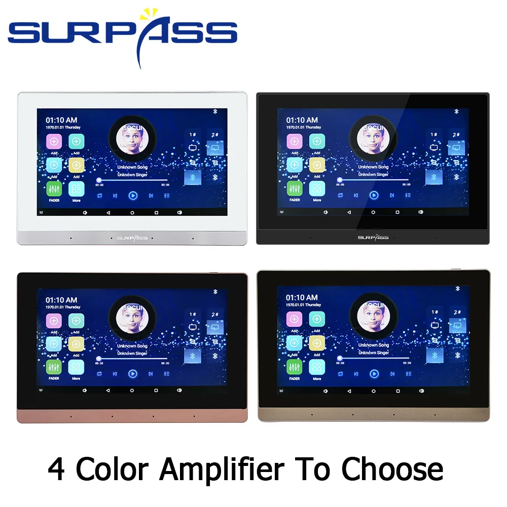 Настенный Bluetooth-усилитель с умным сенсорным экраном Wi-Fi Fm Hi-Fi | Электроника