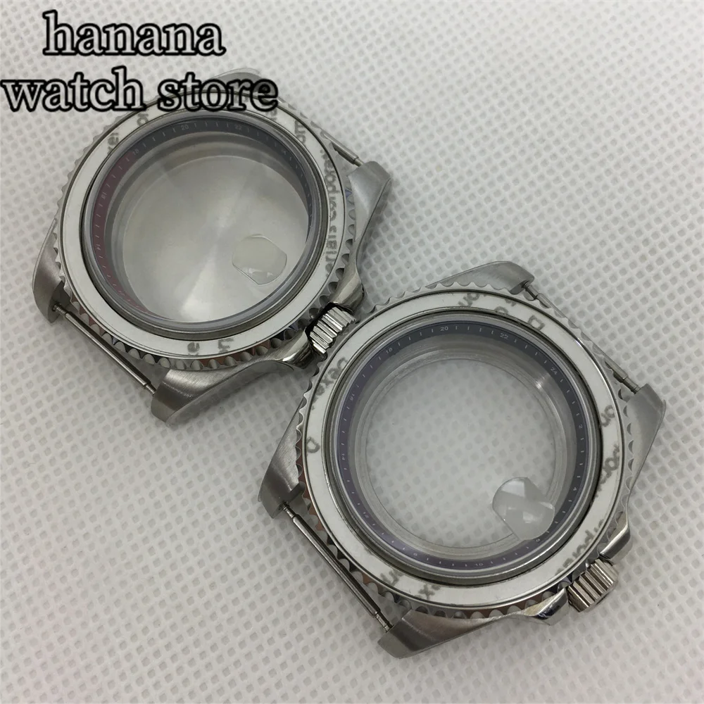 Кольцо BLIGER 40 мм серебристое Φ 120 с сапфировым стеклом черное синее белое зеленое