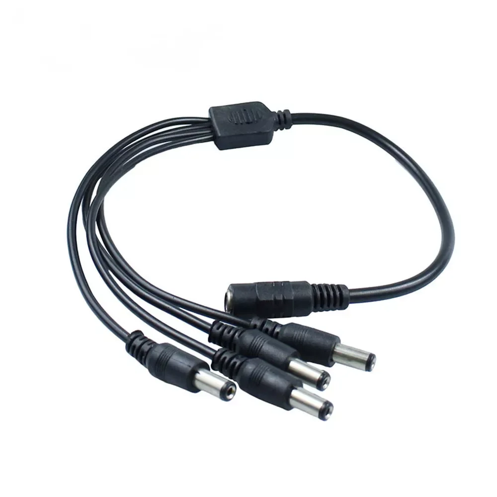 

12V 1 Female 2 3 4 8 Male Way Y Splitter Cable 5.5*2.1mm Female Male Extend Power Cord For CCTV Camera Home Appliance LED