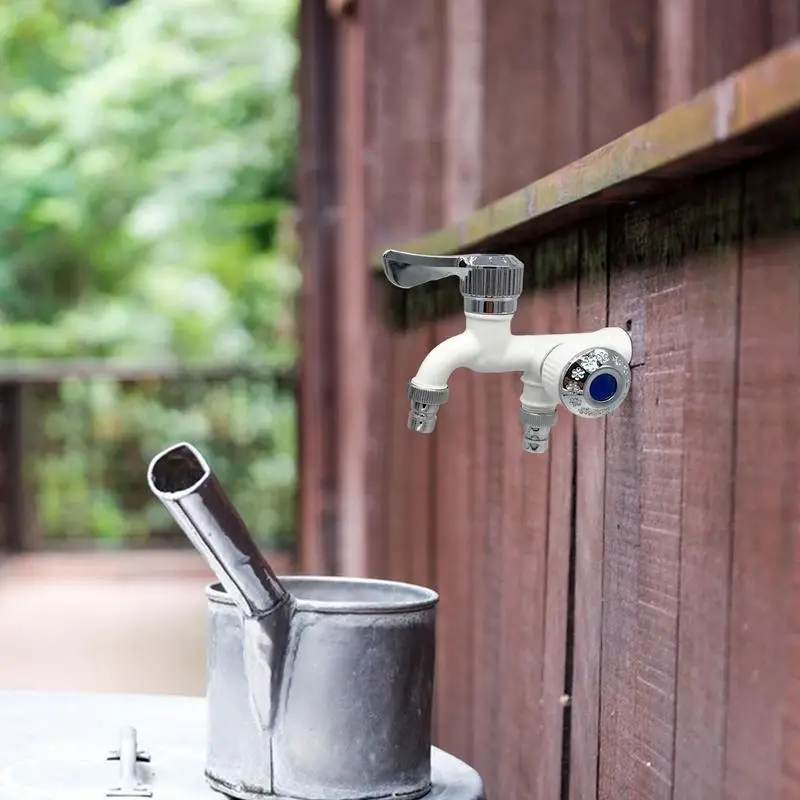 Смеситель с двойным выходом для ванной комнаты