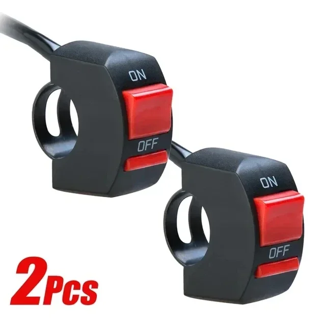22 мм кнопка переключения мотоцикла, крепление на руль, водонепроницаемый модифицированный переключатель фар, звуковой сигнал управления ВКЛ/ВЫКЛ с светодиодной лампой дисплея