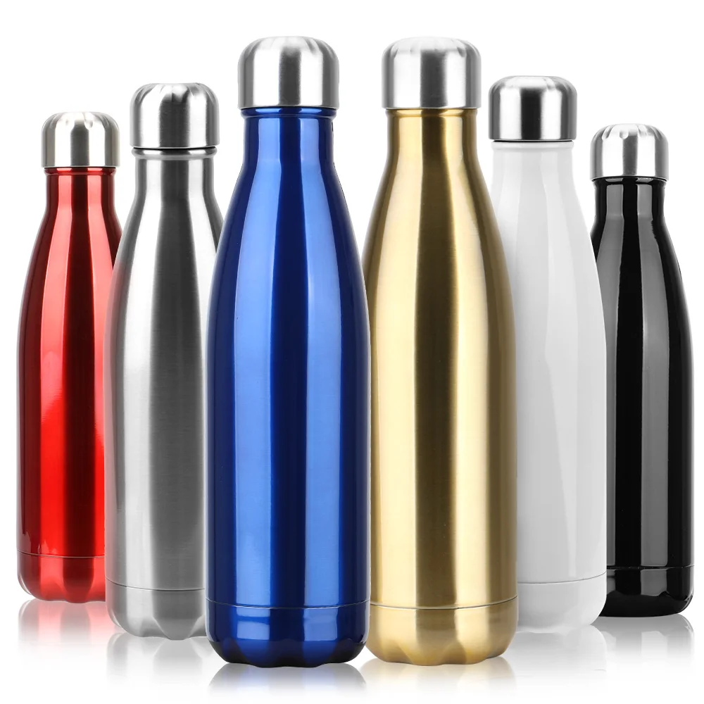 

500ml Stainless Steel Water Bottle Cola Water Beer Thermos Double-Wall Insulated Vacuum Flask BPA Free Thermos for Sport Bottles