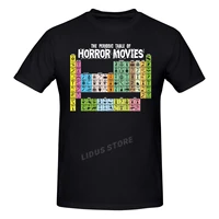 the periodic table of horror movies t shirt harajuku short sleeve t shirt 100 cotton graphics tshirt brands tee top