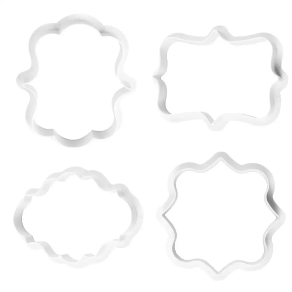 

4 шт., пластиковые формы для печенья, в форме цветов