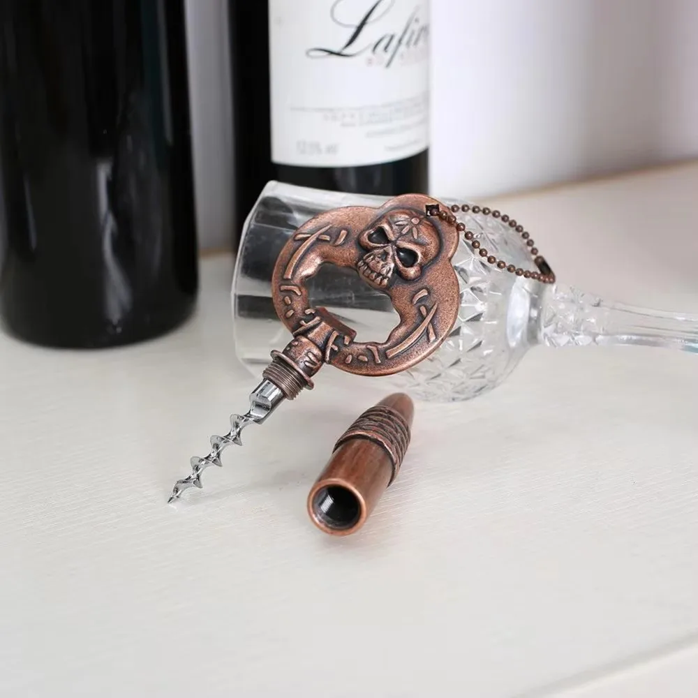 Креативная многофункциональная открывалка для бутылок пива вина череп и пуля