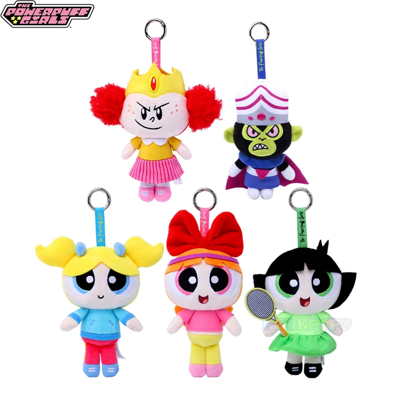 Фото Новый плюшевый брелок Kawaii Anime The Powerpuff Girls Princess Morbucks Mojo Jojo Blossom Bubbles Buttercup Pp, хлопковые куклы №1