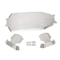 stainless steel chassis armor gearbox protector skid plate for 18 traxxas sledge rc car upgrade parts accessories