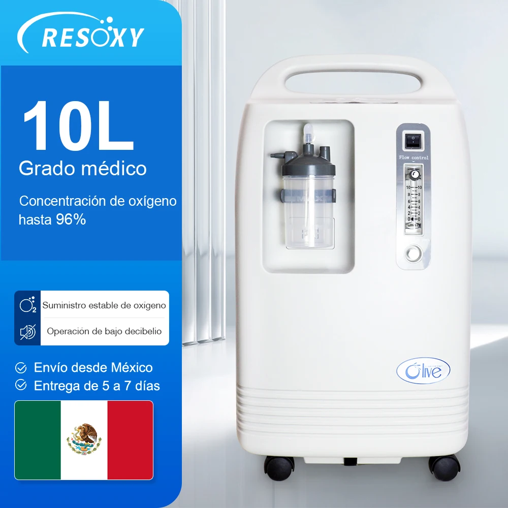 RESOXY 10L портативный оксигеновый концентратор с ручной регулировкой высокой