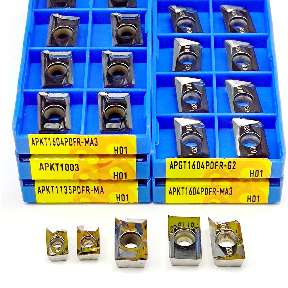 

APKT1003 APKT1604PDFR APGT1604PDFR MA3 G2 APKT1135 MA H01 Cutter Carbide Inserts Tool CNC Original External Turning