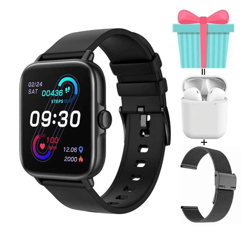 

Women Smartwatch Fitness Tracker 1.7inch Full Touch Screen Answer Call Heart Rate Monitor Multi-Sports Mode Smart Watches Men