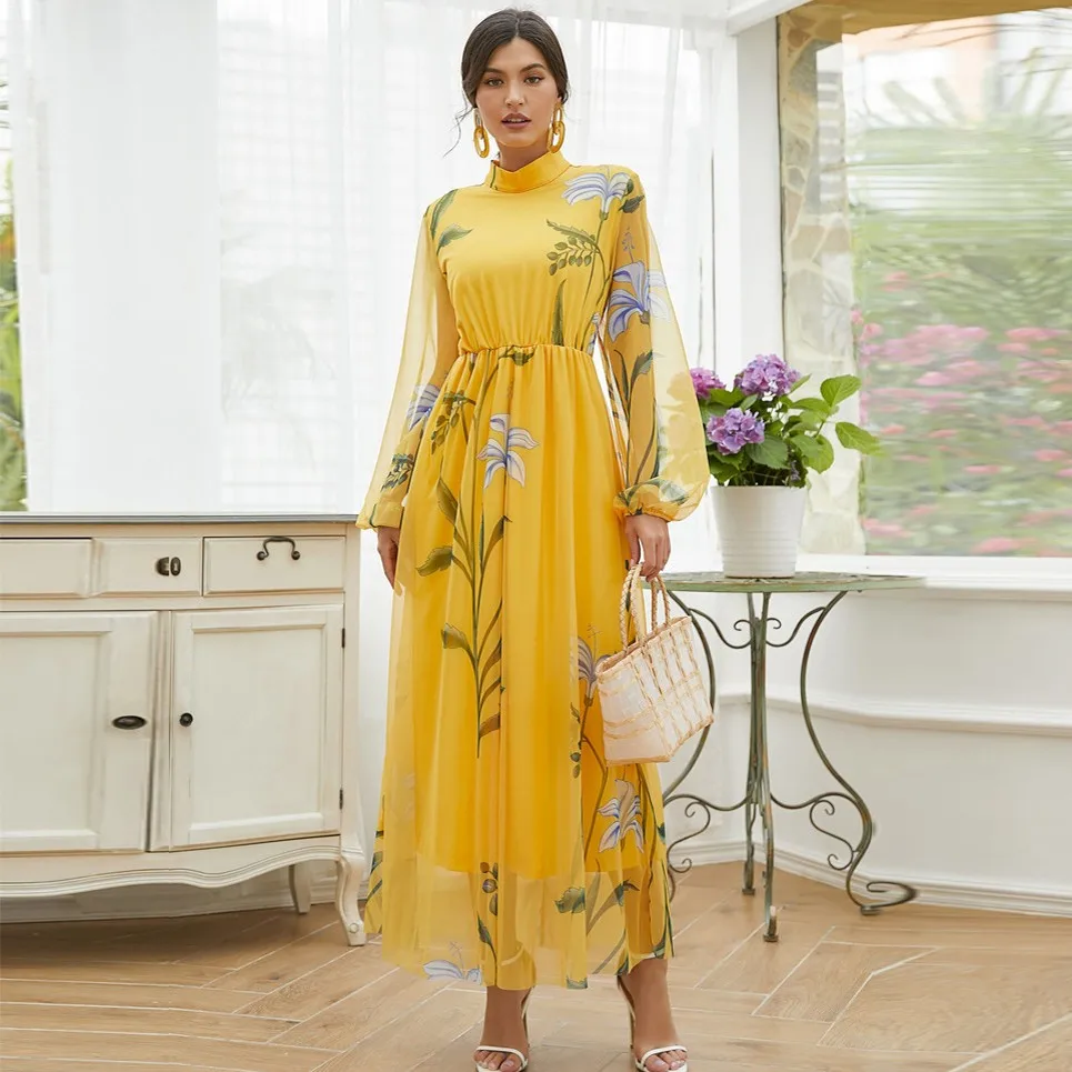 

Африканские платья для женщин, элегантный полиэстер, мусульманская Мода, Abayas Dashiki халат, кафтан, длинное платье, Турецкая Африка, новинка 2023