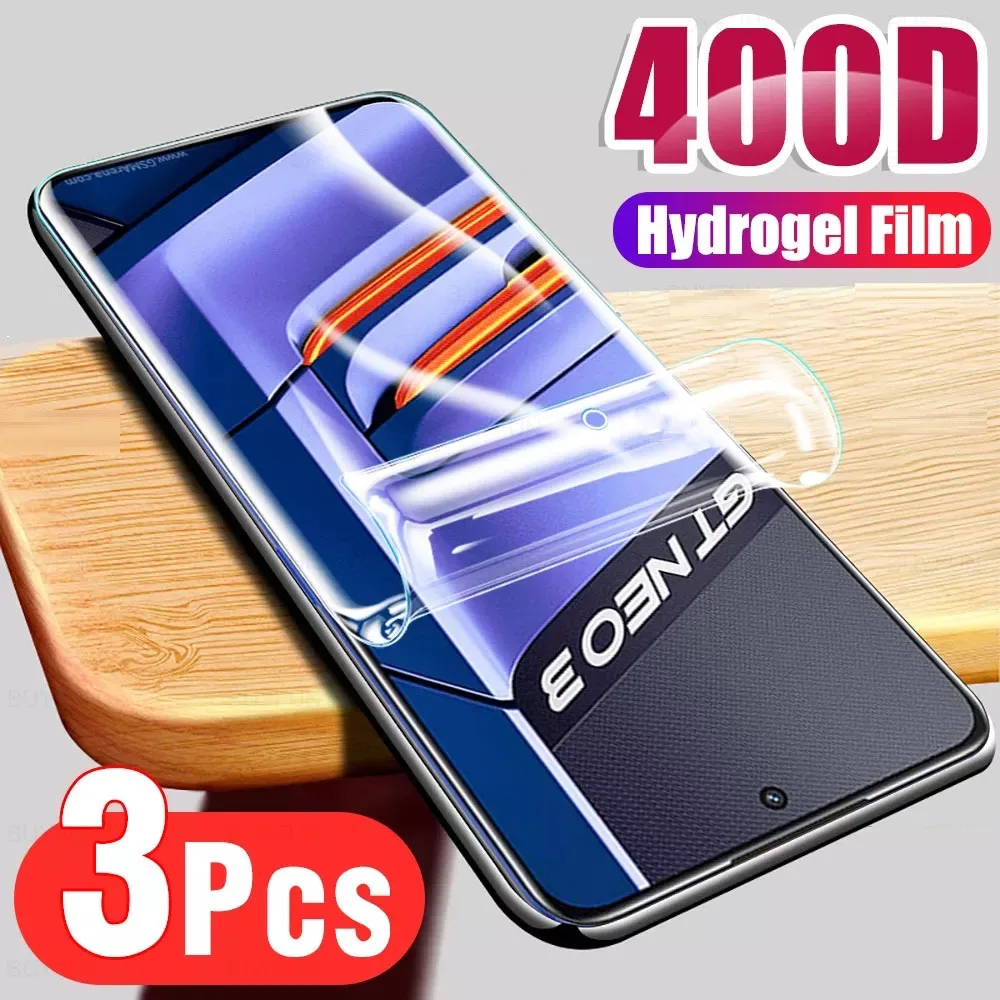 

Гидрогелевая пленка для Realme GT Neo 3 2 Pro GT 8 9 7 C3 C21 C11, защитная пленка для смартфона Realme 8i C25 C12 C17 C2 C20 C35, пленка, 3 шт.