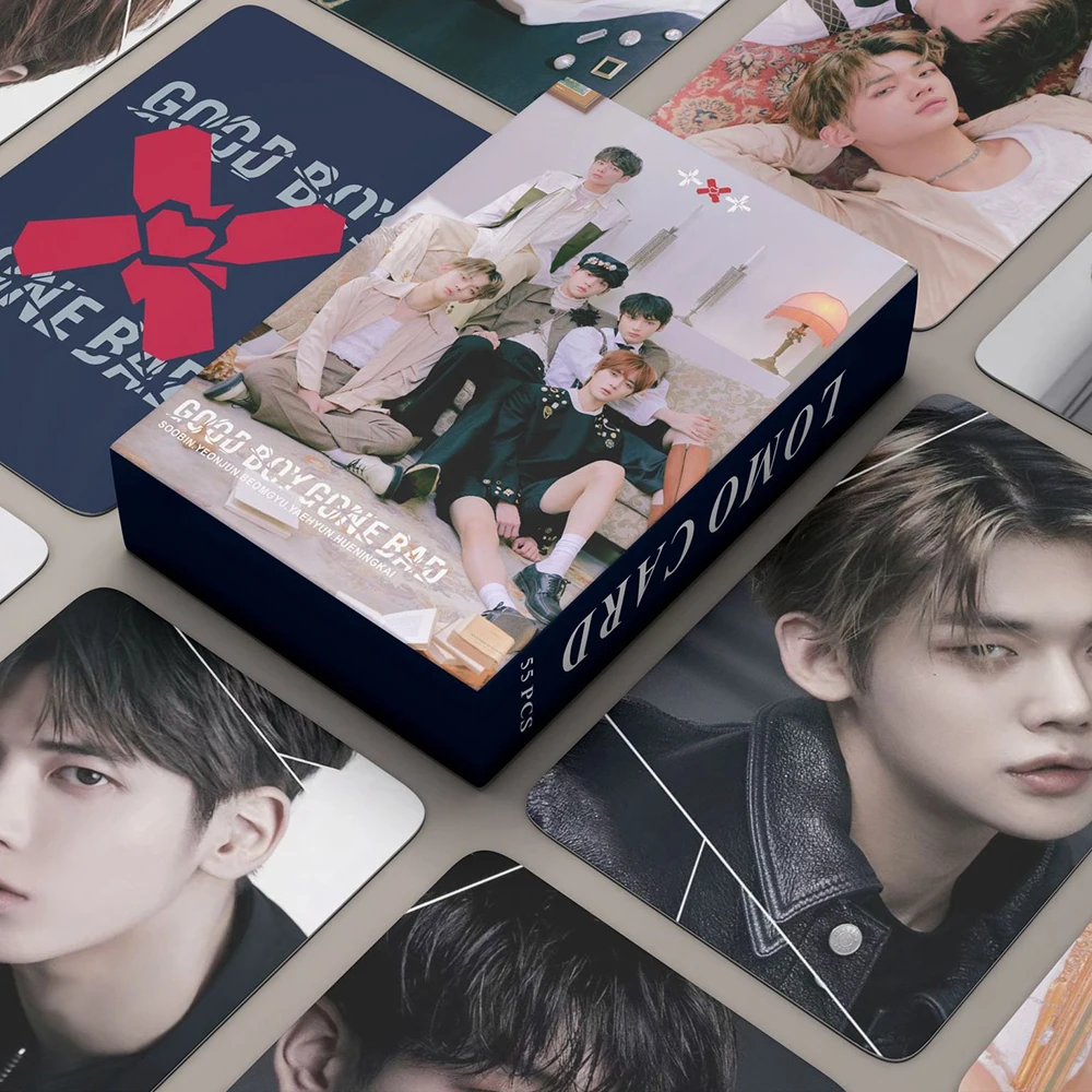 

55pcs/set Kpop TXT Stray Kids Lomo Cards Album Photocards GOOD BOY GONE BAD Straykids Photo Card Postcard for Fans