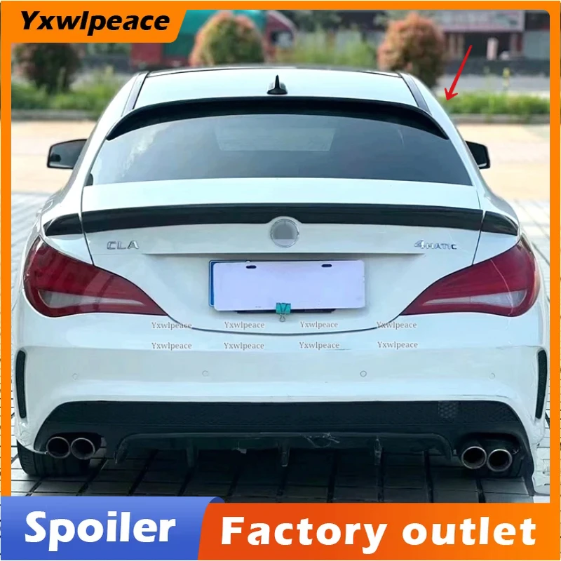 Задний спойлер на крышу из АБС-пластика глянцевые черные автомобильные