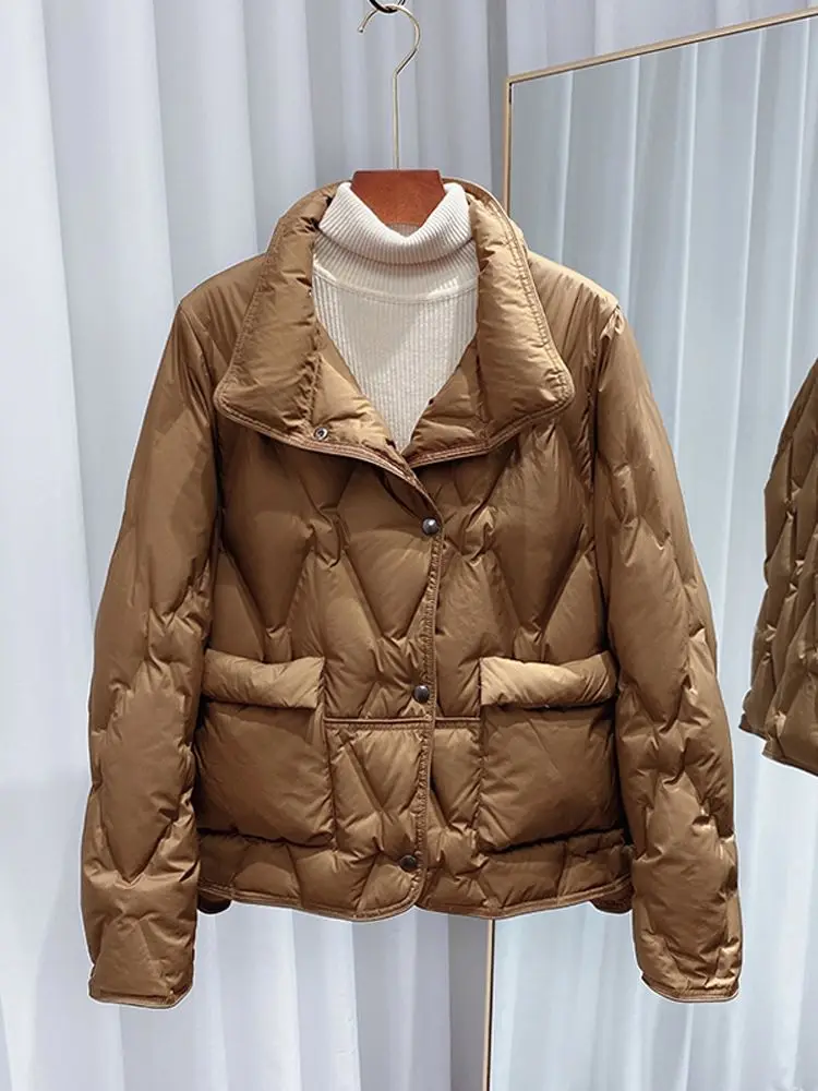 Women Down Jacket New Casual Style White Duck Down Jackets Autumn Winter Warm Coats And Parkas Female Outwear