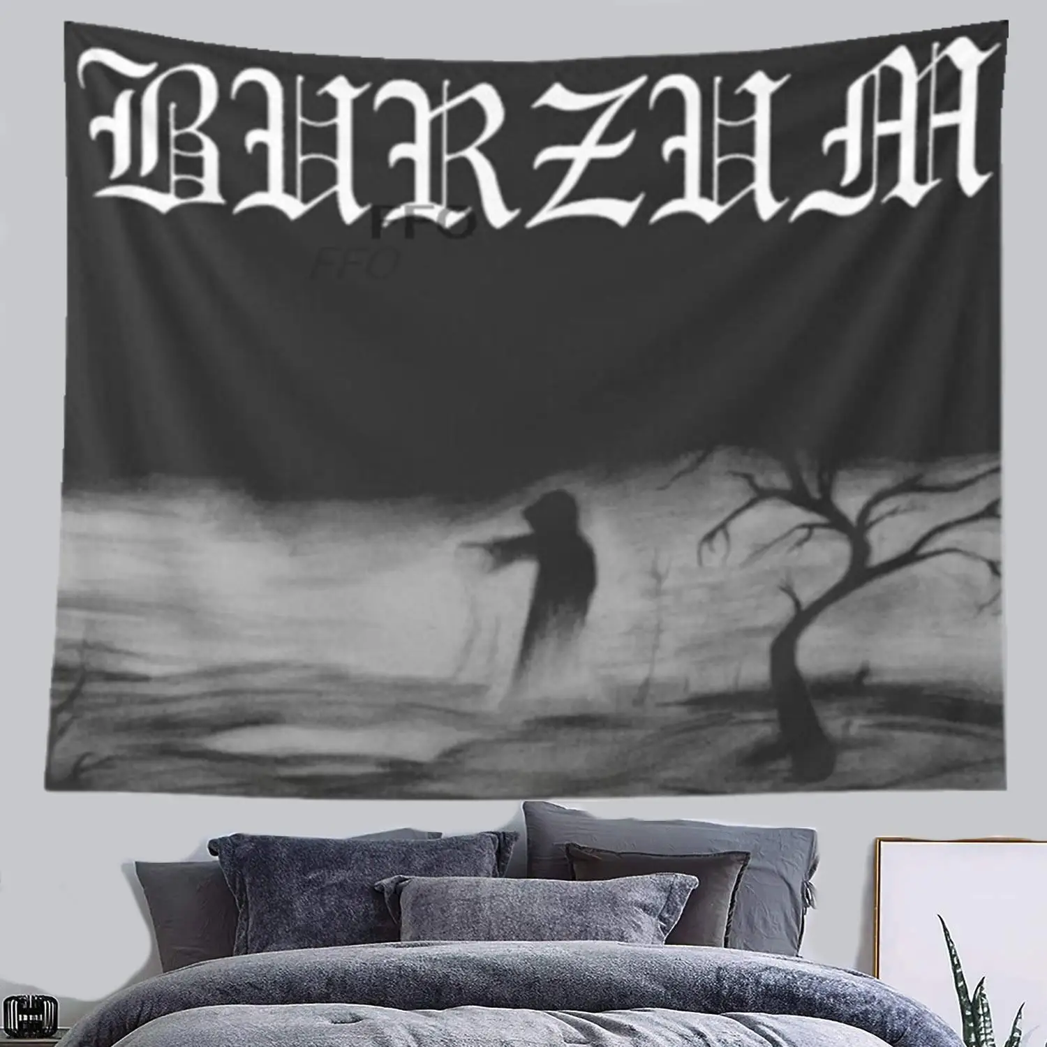 

FFO Burzum Flag Tapestry Blanket Tapestry Wall Hanging Tapestries Bedroom Bedspread Throw Cover Astrology Divinatio Wall Decor