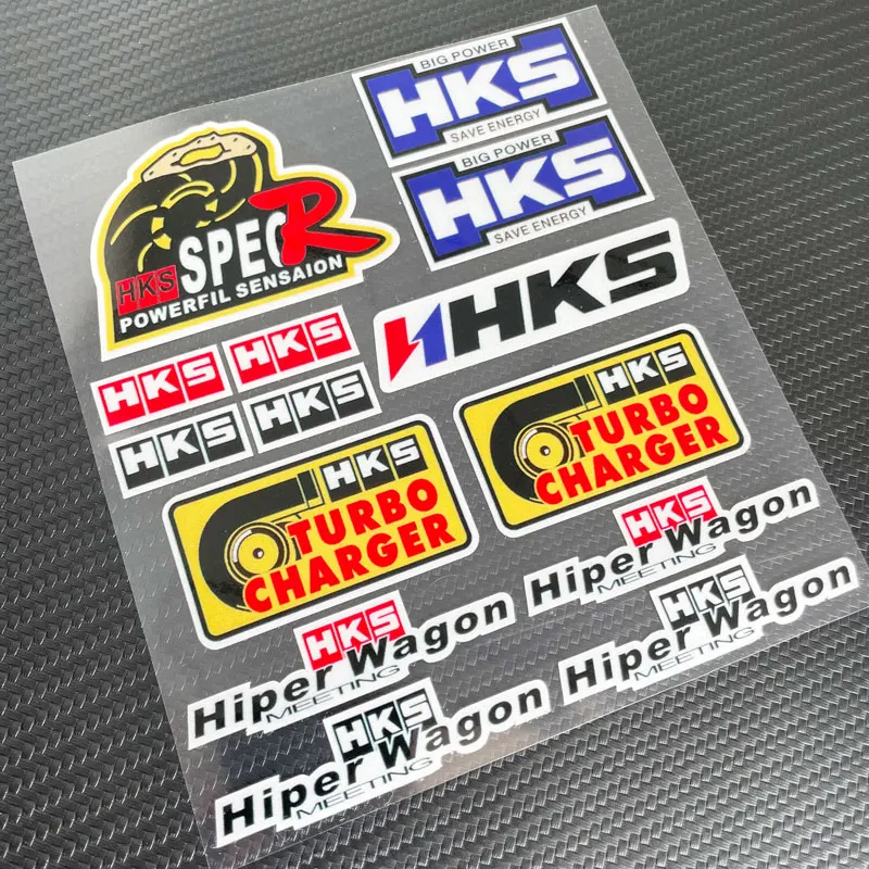 Высококачественный значок HKS эмблема Turbo наклейка для бокового окна автомобиля