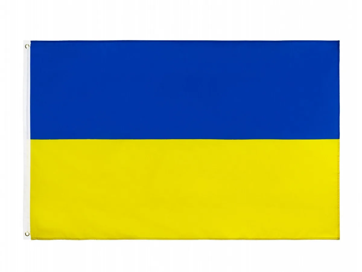

3x5 Feet/90*150cm Ukraine Flag Large Polyester Ukrainian National Country Flag and Banner with Two Brass Grommets for Home Decor