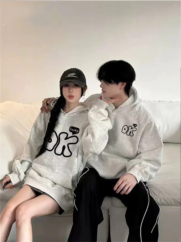 Хлопковые Осенние Пуловеры 600 г для женщин и мужчин толстовки с капюшоном топы