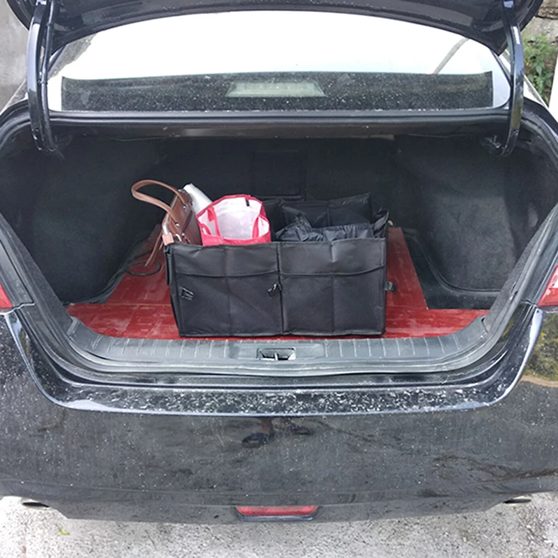 

New Trunk Cargo Organizer Best For SUV/Vans/Cars/Trucks.Premium Car Fold Storage Container Car Separation Box High Quality