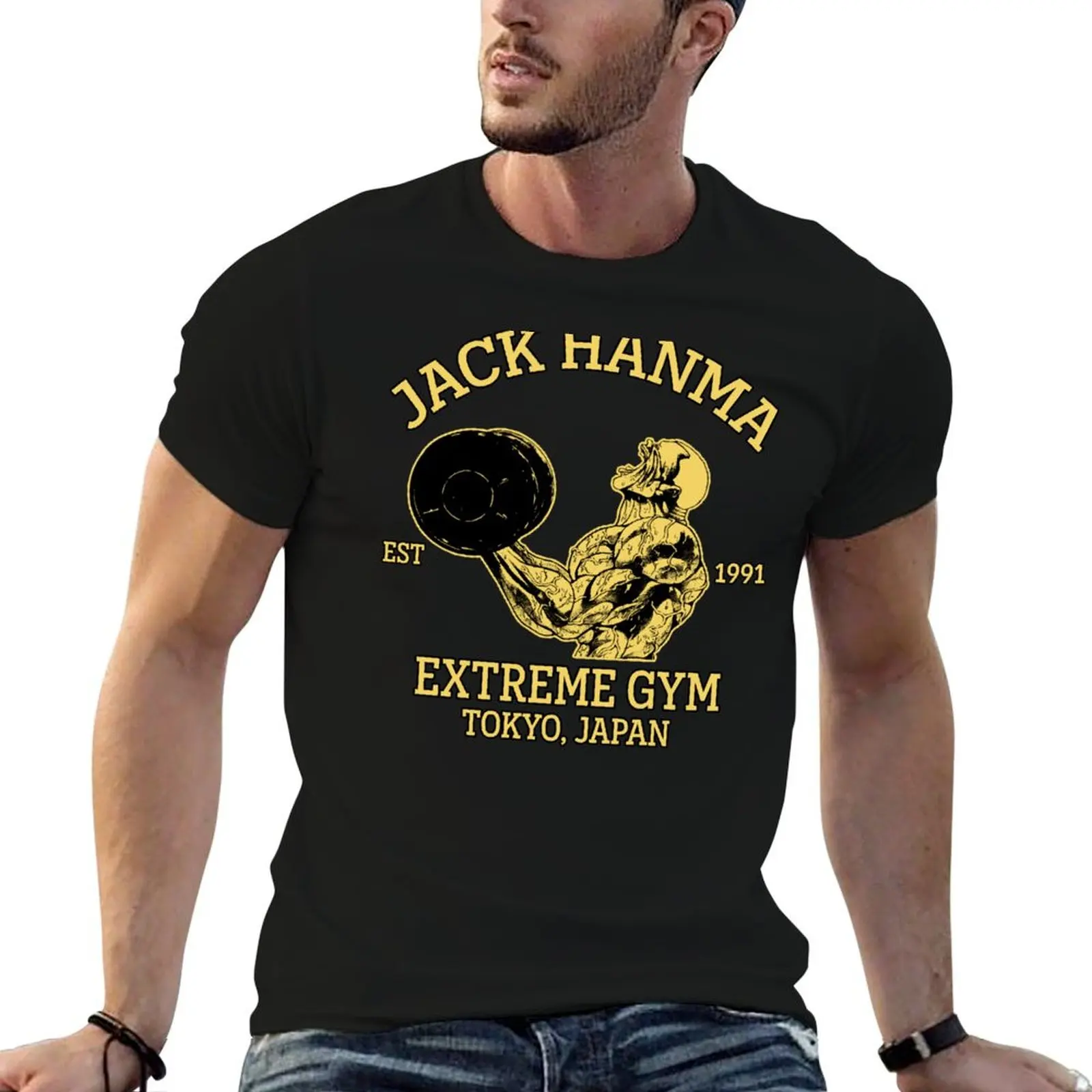 Футболка Jack Hanma Gym на заказ большие спортивные фанаты милые топы рубашки с аниме