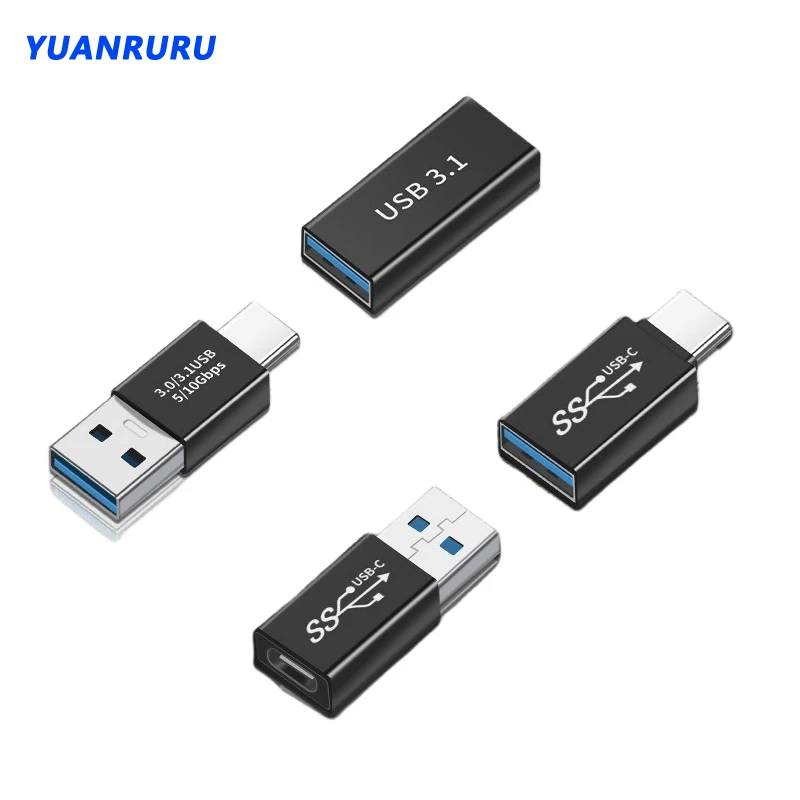 

Type C Adapter USB Male to USB Female Universal Converter Charging Adapters For Macbook Xiaomi Huawei Samsung Type C Connector