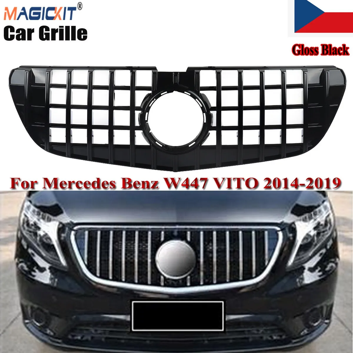 

MagicKit для Mercedes-Benz Vito W447 GT AMG в американском стиле, глянцевый черный 14-2019