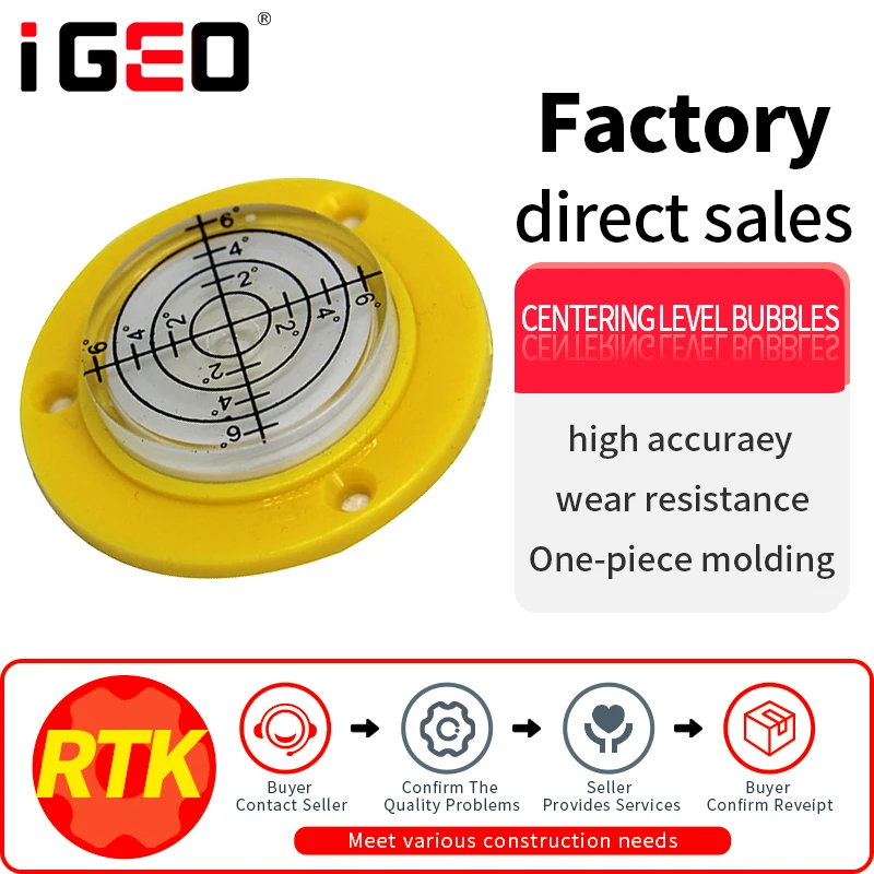 

High Precision Bubble Level with Mounting Holes Centering rod Carbon fiber rod Level Accessories