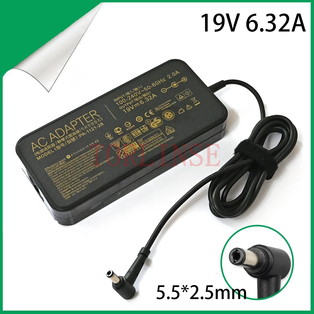 

19V 6.32A 120W 5.5*2.5mm Charger Laptop Power Adapter for Asus PA-1121-28 A15-120P1A ADP-120RH B N750 N500 G50 N53S N55