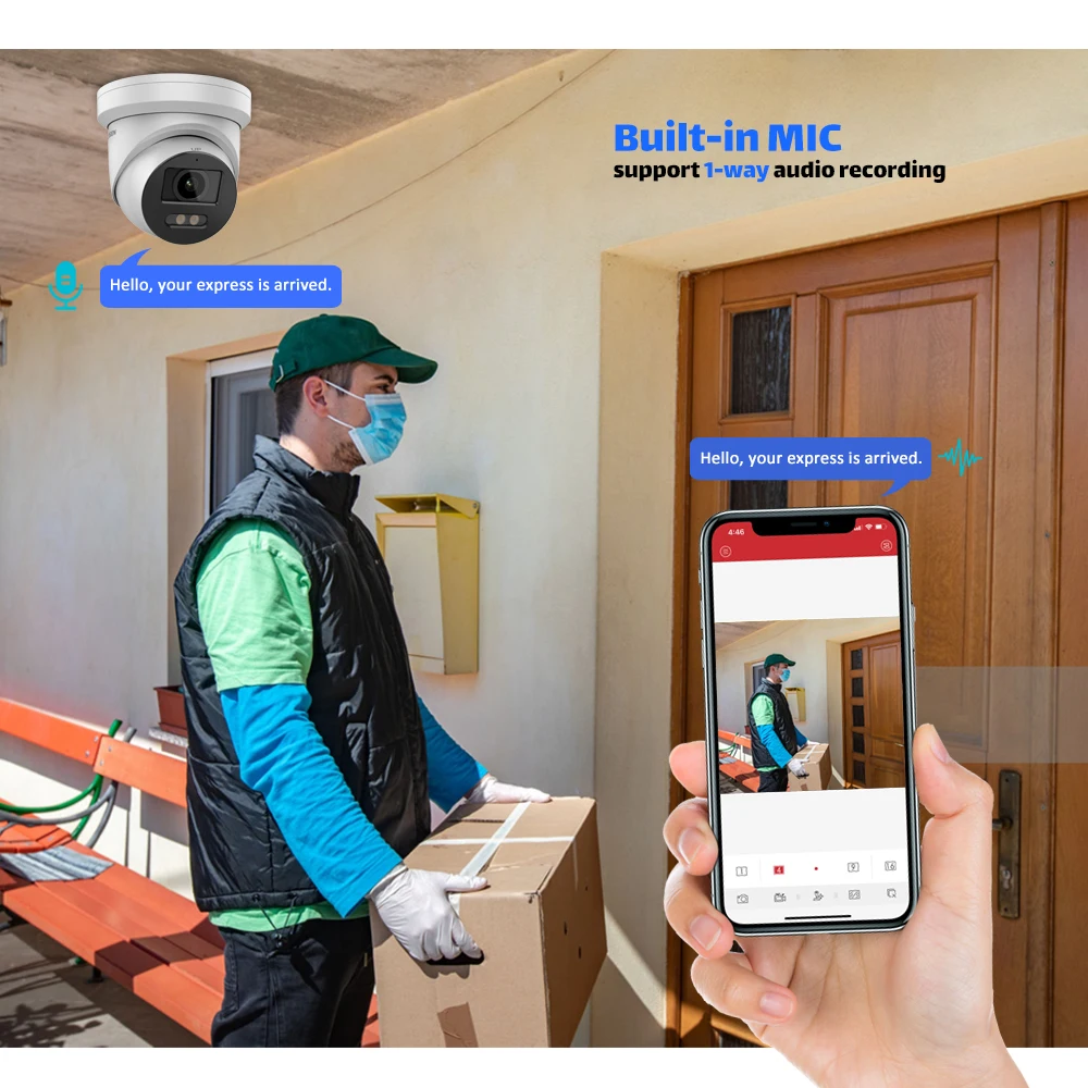 Дешево Оригинальная камера Hikvision DS-2CD2387G2-LU 8 МП 4K ColorVu AcuSense черная револьверная сетевая камера видеонаблюдения со встроенным микрофоном POE H.265 + IP67 Купить Оригинальная камера Hikvision DS-2CD2387G2-LU 8 МП 4K ColorVu AcuSense черная револьверная сетевая камера видеонаблюдения со встроенным микрофоном POE H.265 + IP67