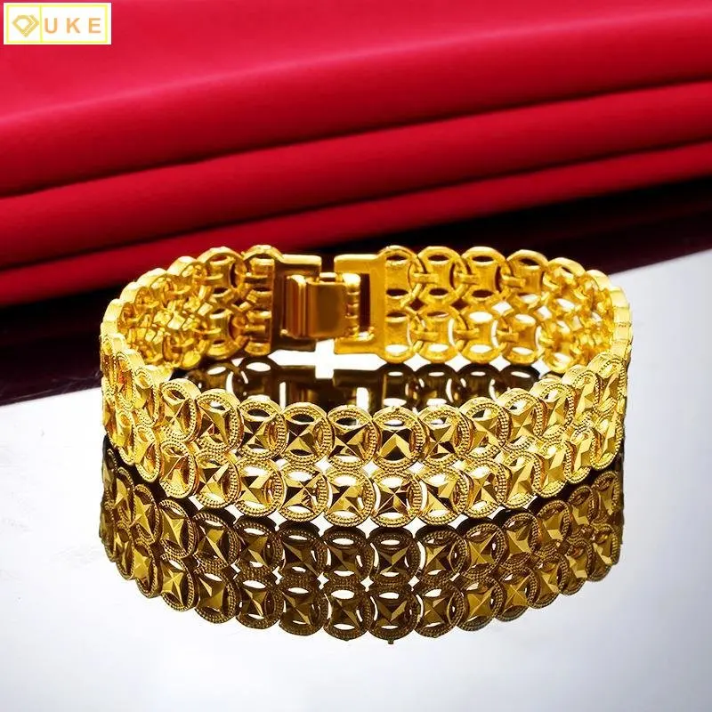 

Копия 100% чистого 18-каратного золота ручная цепочка классический властительный темпераментный браслет для часов мужской высококлассный браслет для босса