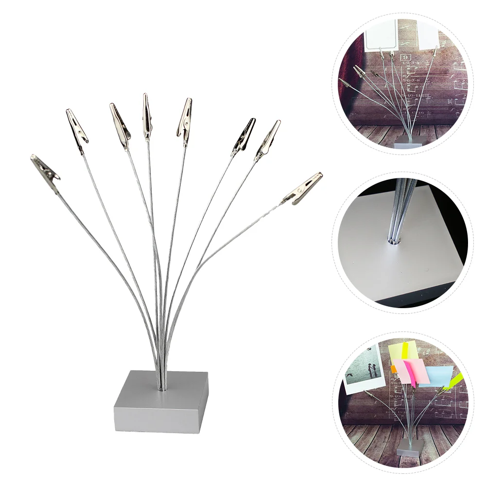 

8- Branch Family Tree Pictures Frame Holder Photo Clip Desk Stand for Memo Paper Note Photo Wedding Display Cards Decor