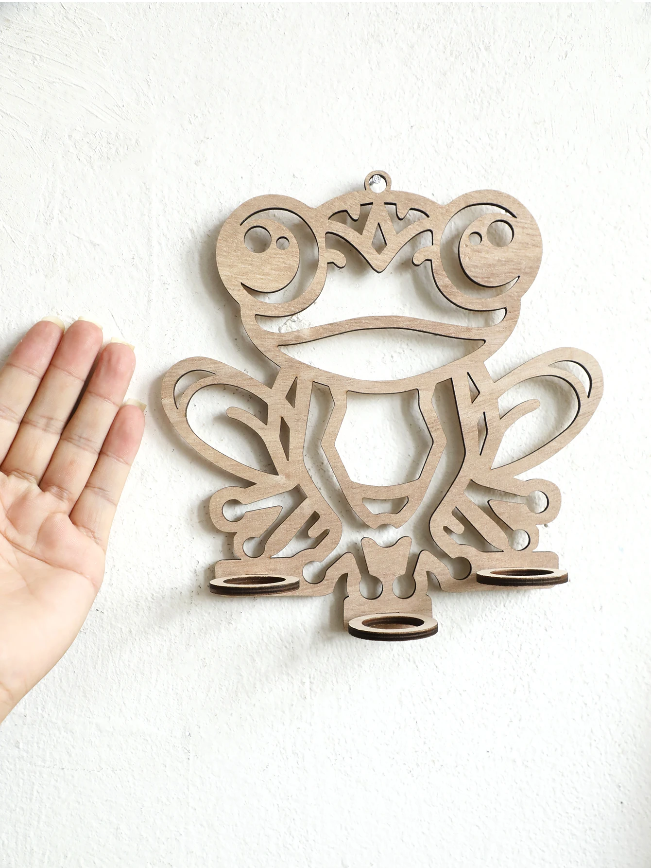 Деревянная настенная станция для размножения в виде лягушки подвесной держатель