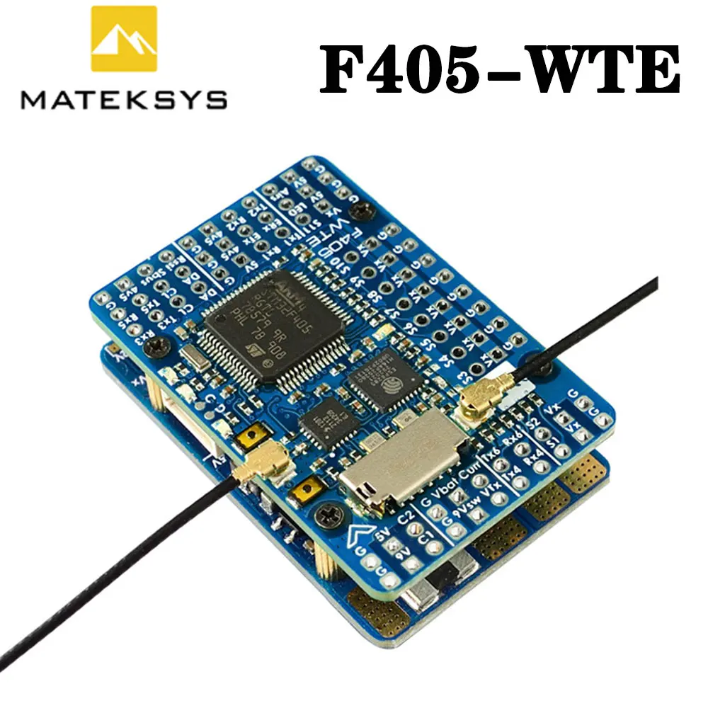 

Контроллер полета Matek MATEKSYS F405-WTE F405 STM32F405RET6, встроенный контроллер полета OSD SD-слот DPS310 для радиоуправляемого дрона, обновленная версия