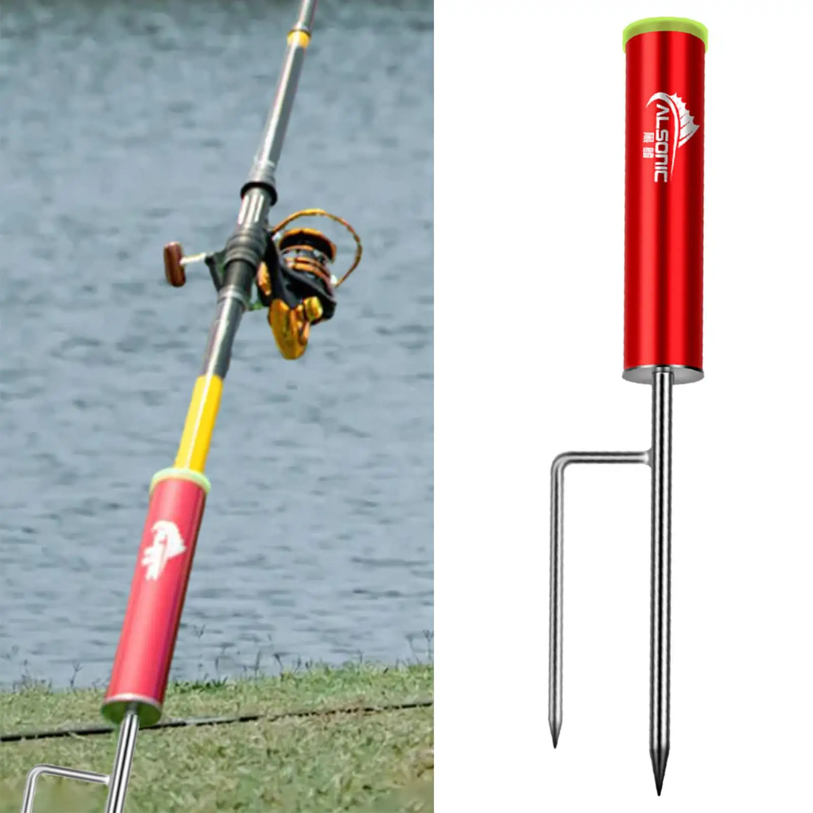 Держатель для удочки прочная Портативная подставка улицы берега озера