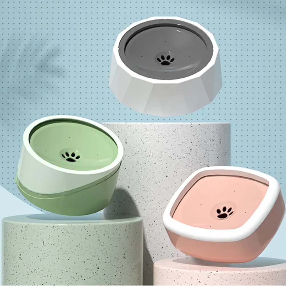 

Плавающая миска для домашних животных, съемный непромокаемый питьевой фонтанчик для собак и кошек, с защитой от протечек