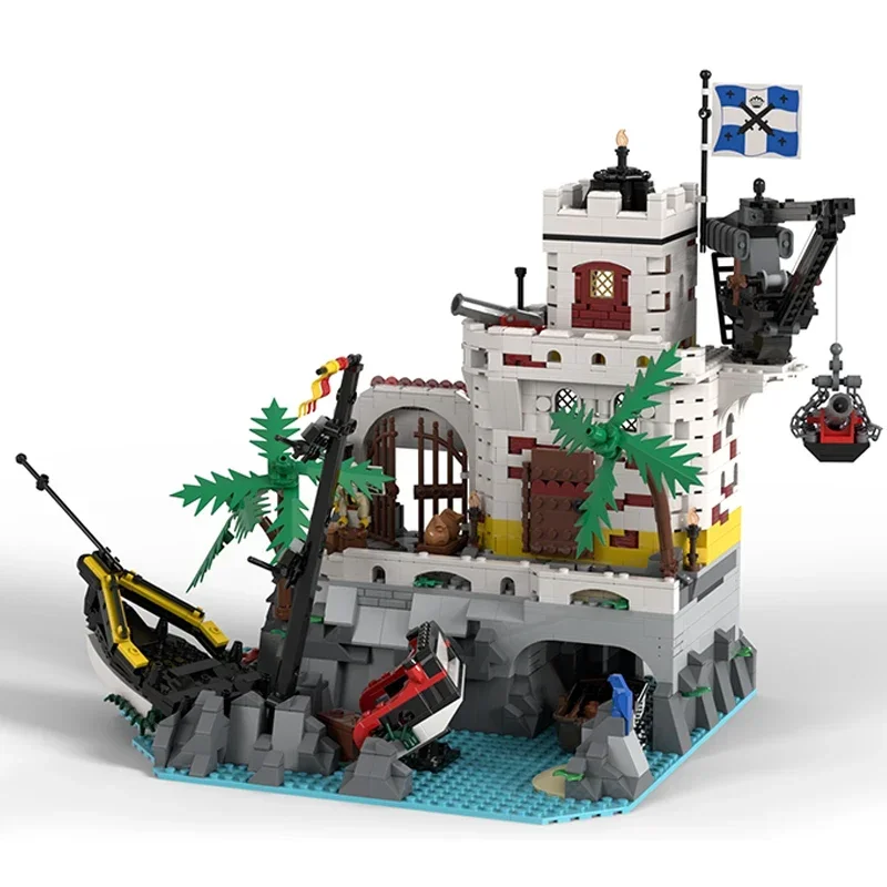 Moc строительные кирпичи модель замка Eldorado корабль венок фортец технология