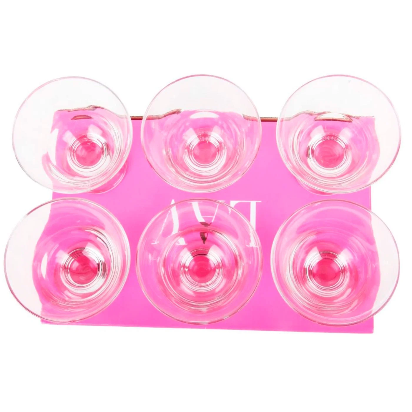 Lav - Set of 6 ice cream cups smooth crystal orion model sophisticated and elegant design desserts cocktails fit for lavava |