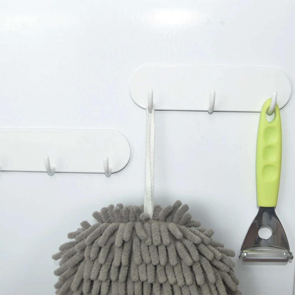 

Installation Towel Hanger Space Aluminum Wall Hook Coat Clothes Holder For Bathroom Kitchen Bedroom Hallway,white