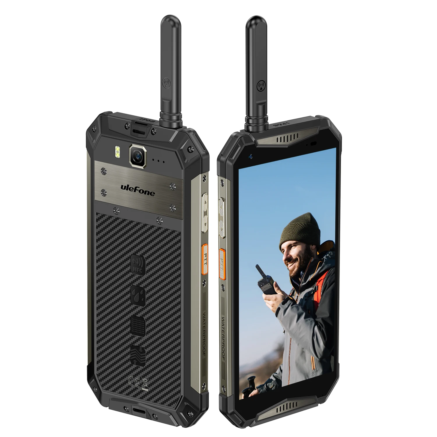 Прочный смартфон Ulefone Armor, рация, 10850 мАч, большой аккумулятор, 12 г + 256 г, мобильный телефон, 50 МП, сотовый телефон, 20 Вт (art.: 3920d405cbfe4) - 3920d405cbfe4