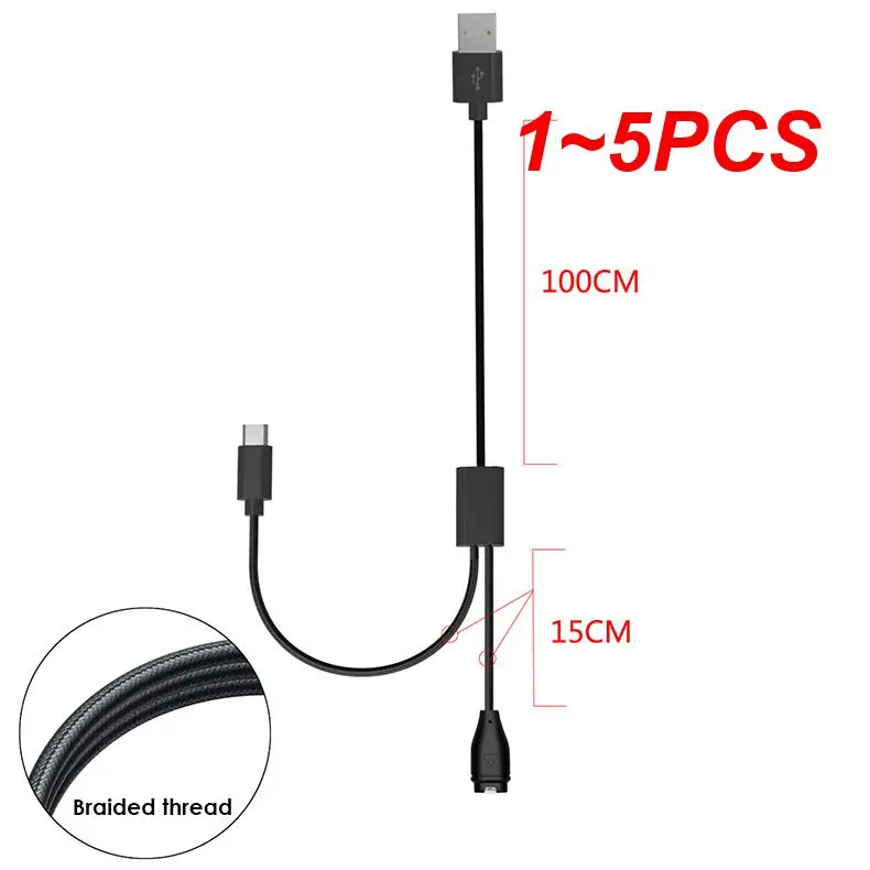 

1~5PCS in 1 Smart Type-C PD Fast Charging Cable Watch Wireless Charger Adapter Dock Cord Accessories for Samsung Galaxy Watch4/4