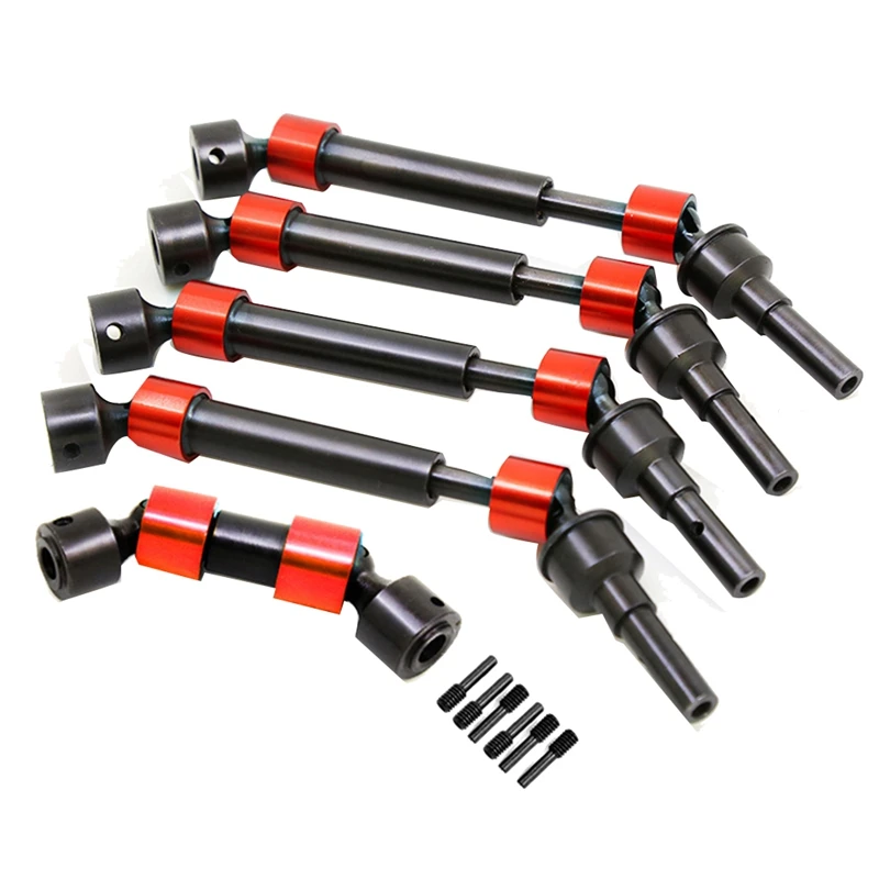 

Metal CVD Driveshafts Axles Set CVD Dog Bone R11 For 1/10 TRAXXAS Revo Summit Red