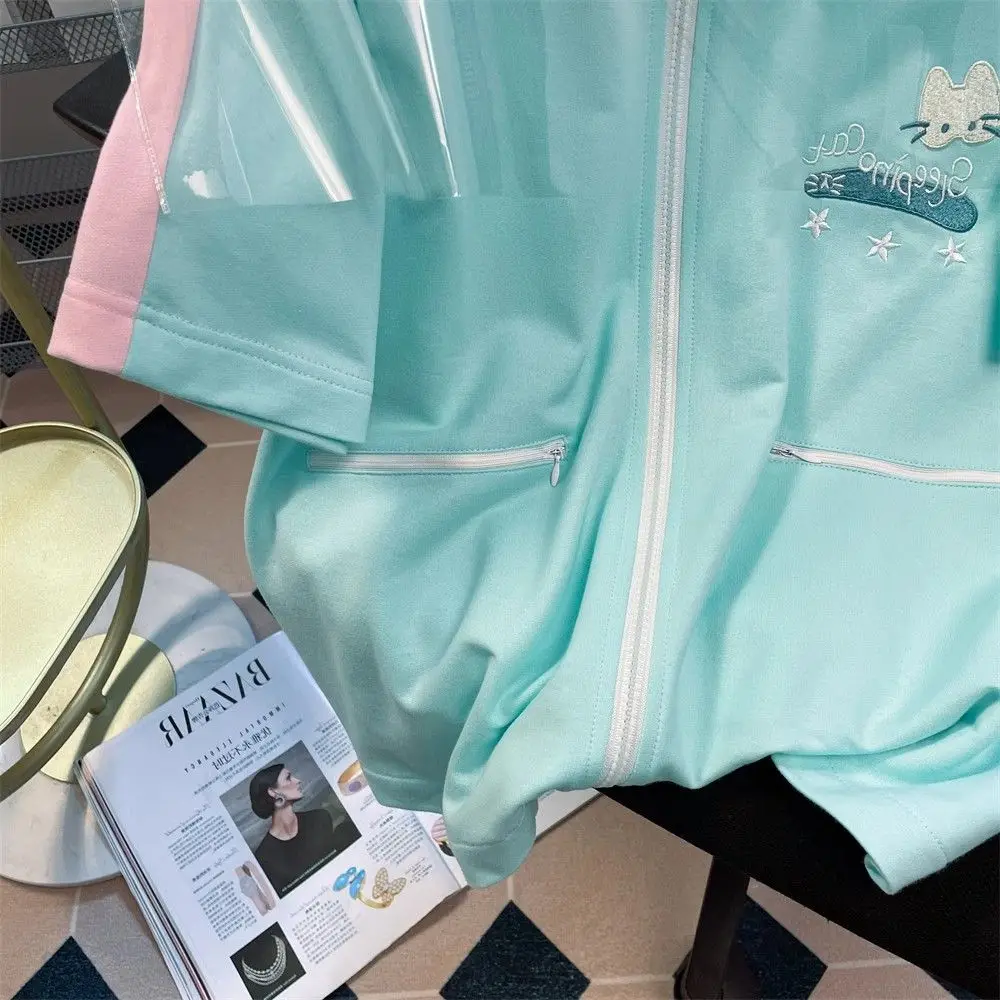 Женский свободный спортивный костюм повседневный комплект из двух предметов