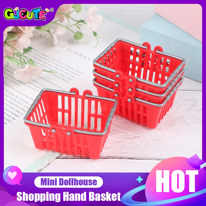

Миниатюрная корзина для кукольного домика, игрушки, детский мини-супермаркет, ручные корзины, модель овощей, продуктов, корзина для хранения продуктов