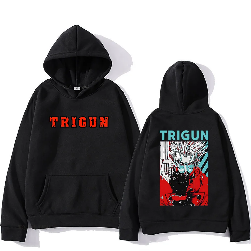 

Trigun Vash The Stampede Anime Hoodies Kawaii/Cute Cartoon Sweatshirt Manga/Comic Clothes for Boys/girls Four Seasons Streetwear