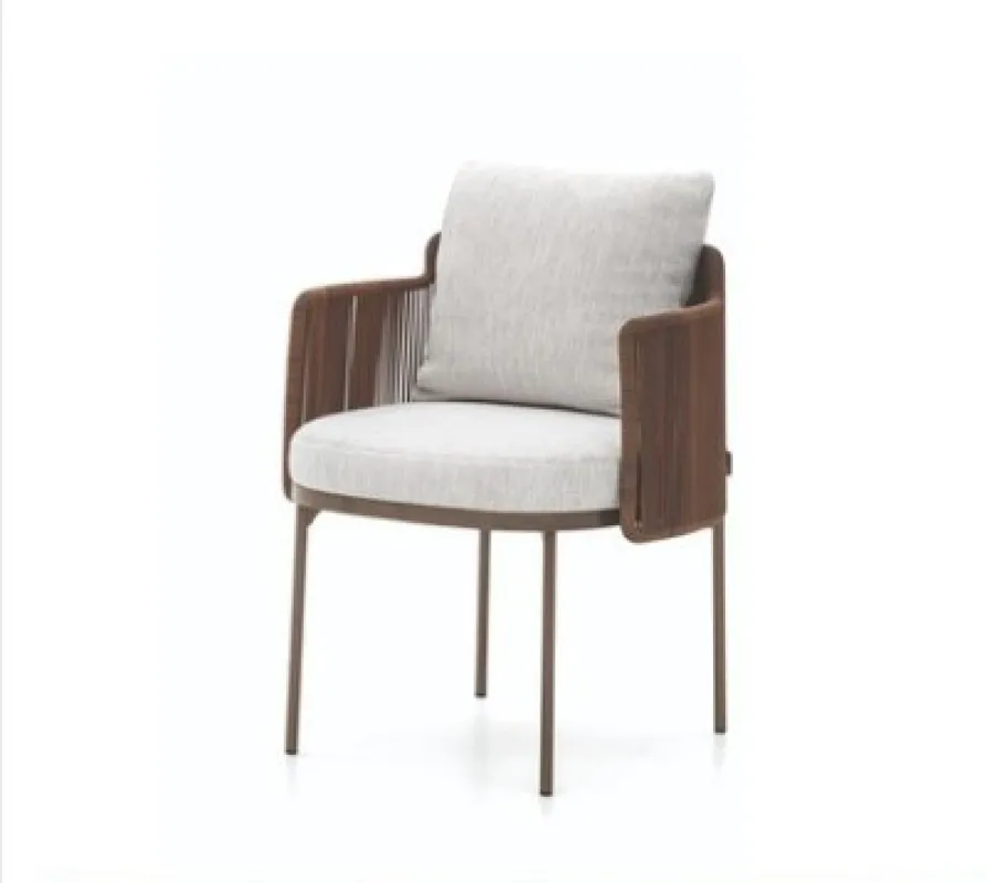 

Outdoor Sofa, Courtyard Rattan Chair, Terrace, Garden Rattan Weave, Stainless Steel Combination Rattan Chair