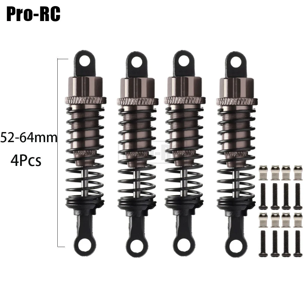 

2Pcs/4Pcs Aluminum Alloy 52-64mm Oil Shock Absorber #736092 for RC Car FS Racing 1/18 Off-road Truck 73603 73801