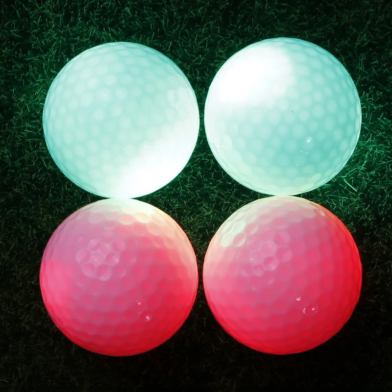 

Golf Equipment 4pcs LED Ultra Bright Balls For Night Training Golf Practice HY10